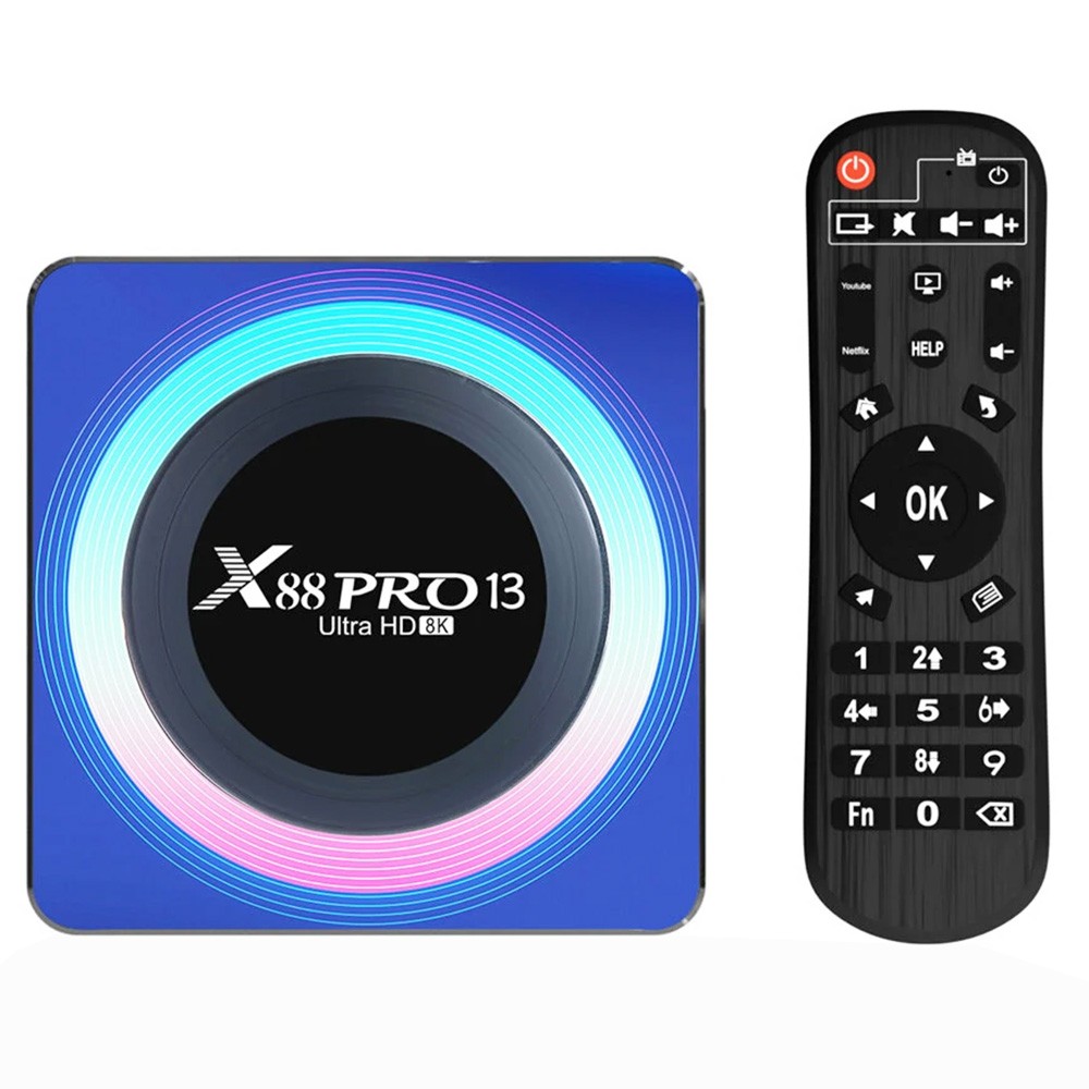 

X88 Pro 13 RK3528 TV Box 4GB RAM 32GB ROM, Android 13, WiFi 6, Bluetooth 5.0, 4K Output - AU