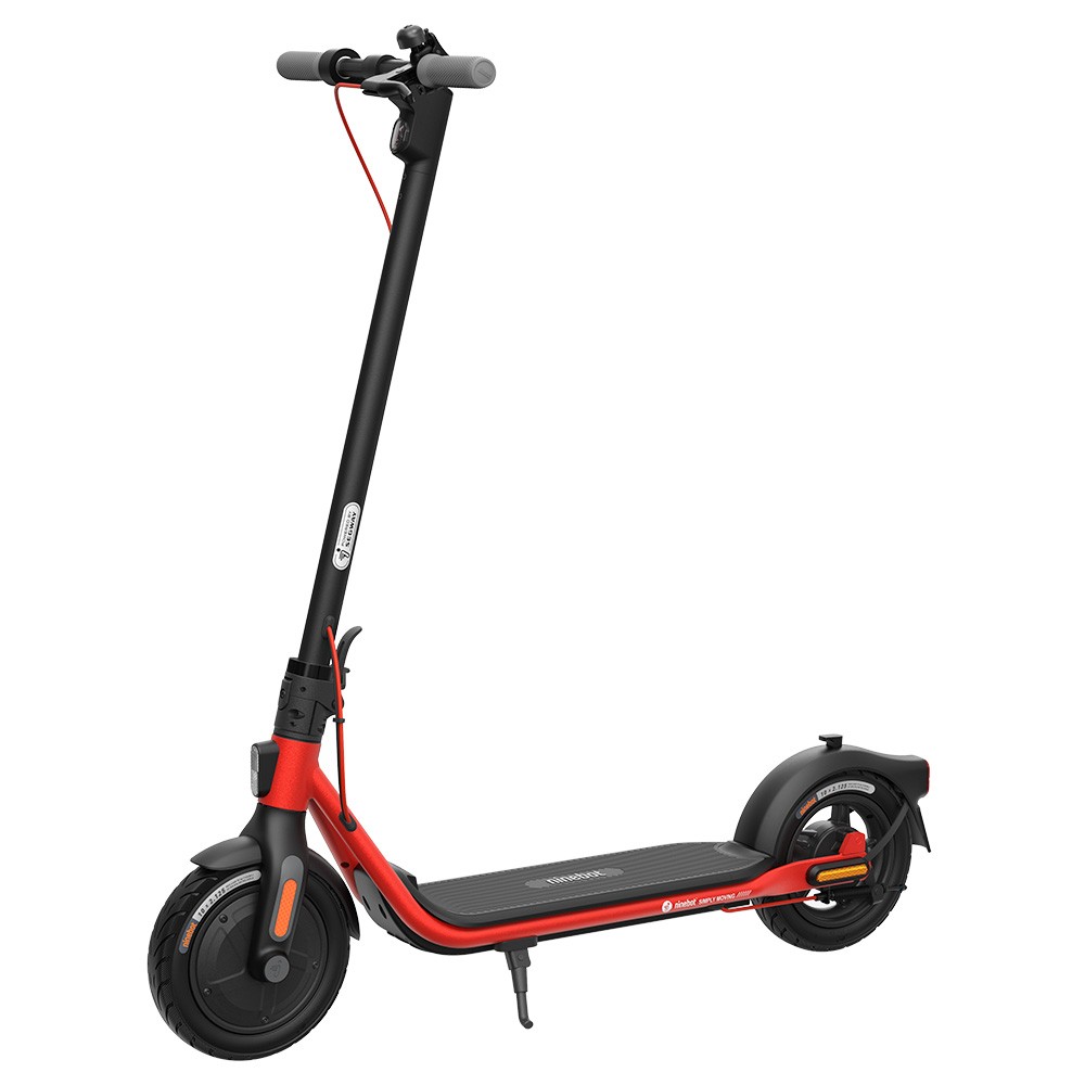 

Ninebot KickScooter D38E Electric Scooter Foldable 10 inch Tires 350W Hub Motor 25km/h Max Speed 36V 10.2Ah Battery 38km Range Powered by Segway, Black