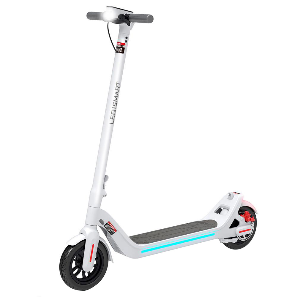 

LEQISMART A8 Folding Electric Scooter 350W Motor 36V/10.4Ah Battery 9 Inch Tire - White