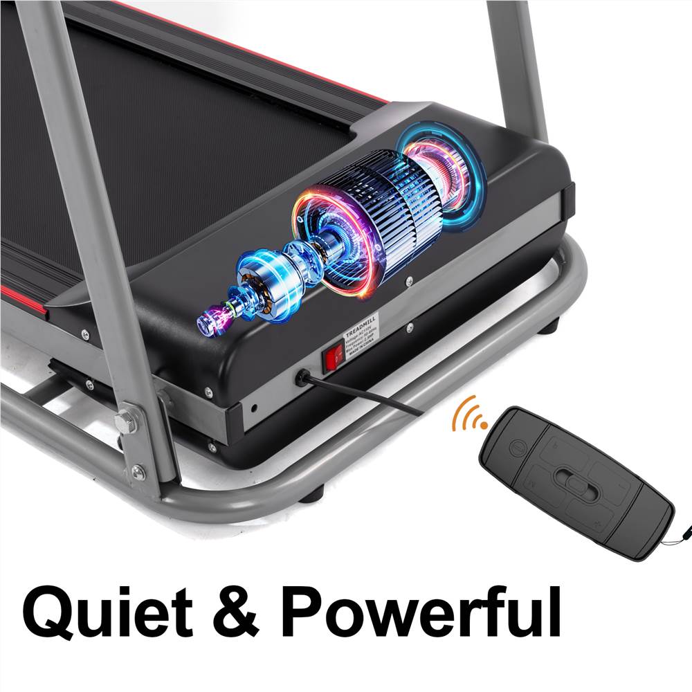 FYC Folding Treadmill for Home with Desk - 2.5HP Compact Electric Treadmill for Running and Walking Foldable Portable Running Machine for Small Spaces Workout, 265LBS Weight Capacity