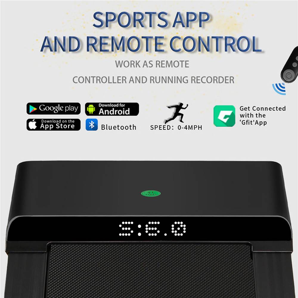 UMAY Portable Treadmill Under Desk Walking Pad Flat Slim Treadmill