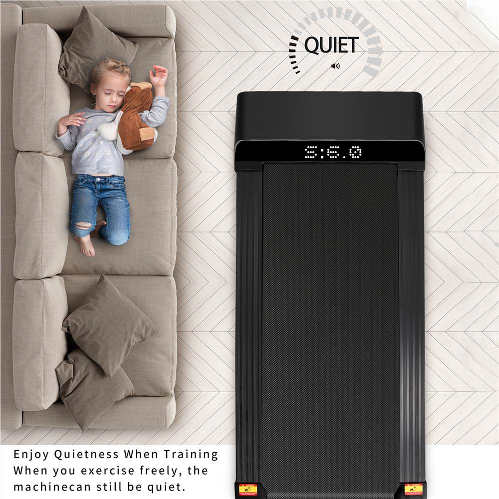 UMAY Portable Treadmill Under Desk Walking Pad Flat Slim Treadmill