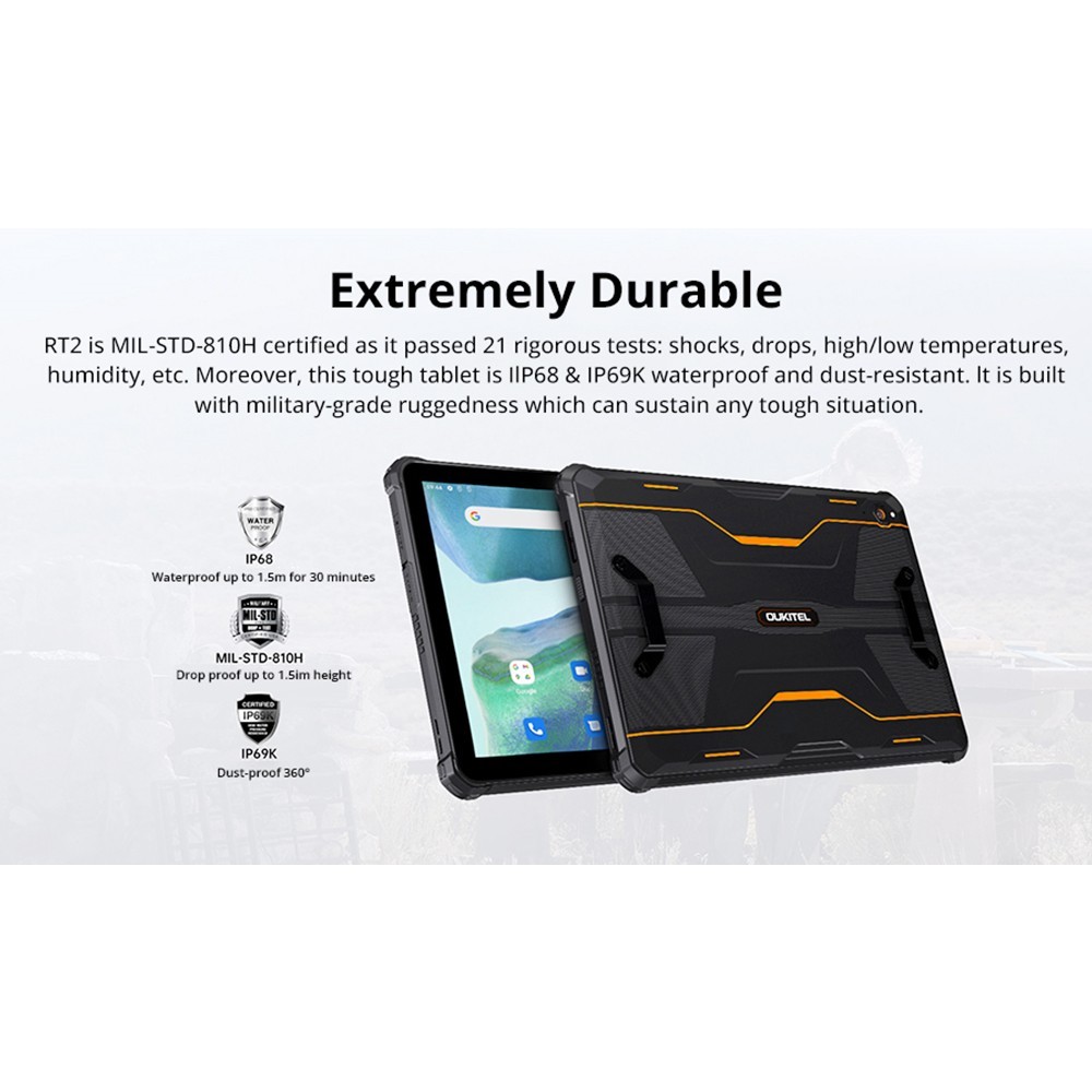 OUKITEL RT2 10 1in Tablet 8GB RAM 128GB ROM Black