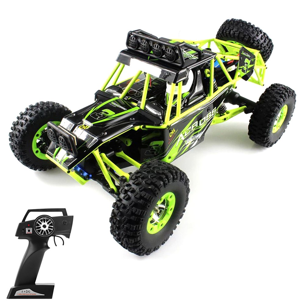 

Wltoys 12427 1/12 Full Scale RC Car Off-road 540 Brushed Motor 50km/h Max Speed - 1 Battery, Green