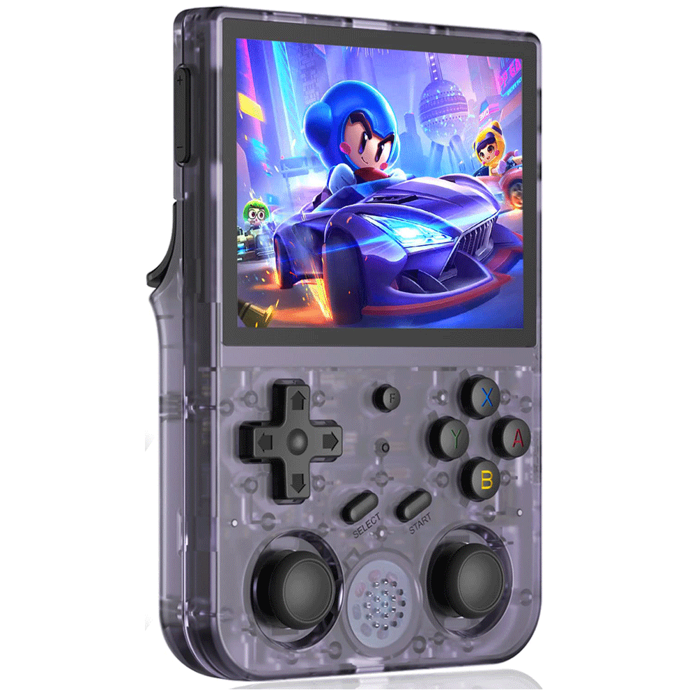

ANBERNIC RG353V Game Console, 256GB TF Card, 32GB Android 16GB Linux, 2GB LPDDR4, HDMI Output, Moonlight Streaming - Transparent Purple
