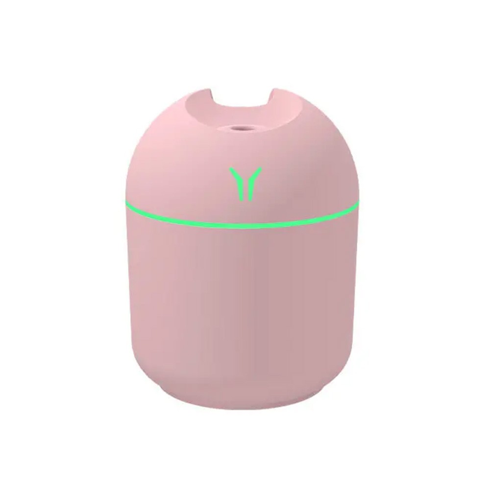 

Cool Mist Mini USB Air Humidifier Cute Aroma Diffuser with LED Light - Pink