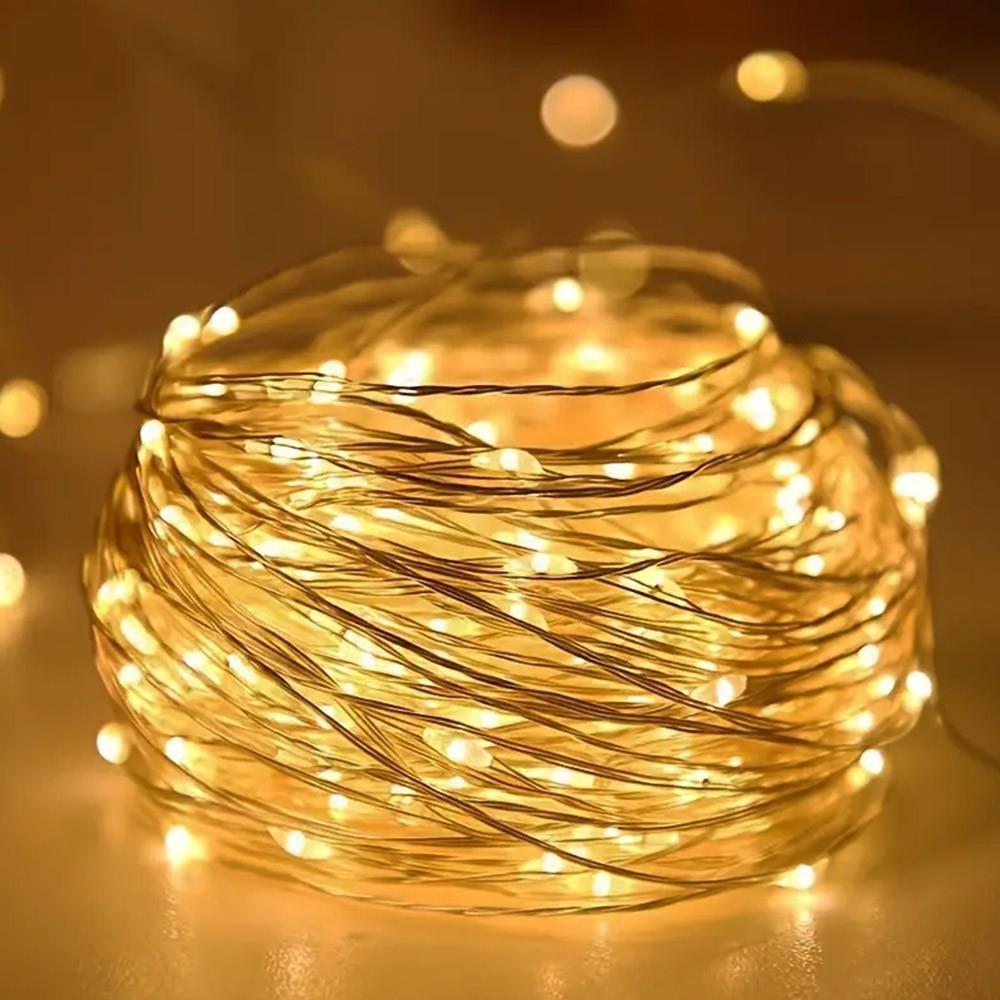 

LED String Lights Flashing Fairy Lights for Bedroom Christmas Wedding Halloween Decoration, 3m 30 lights, Warm White Light