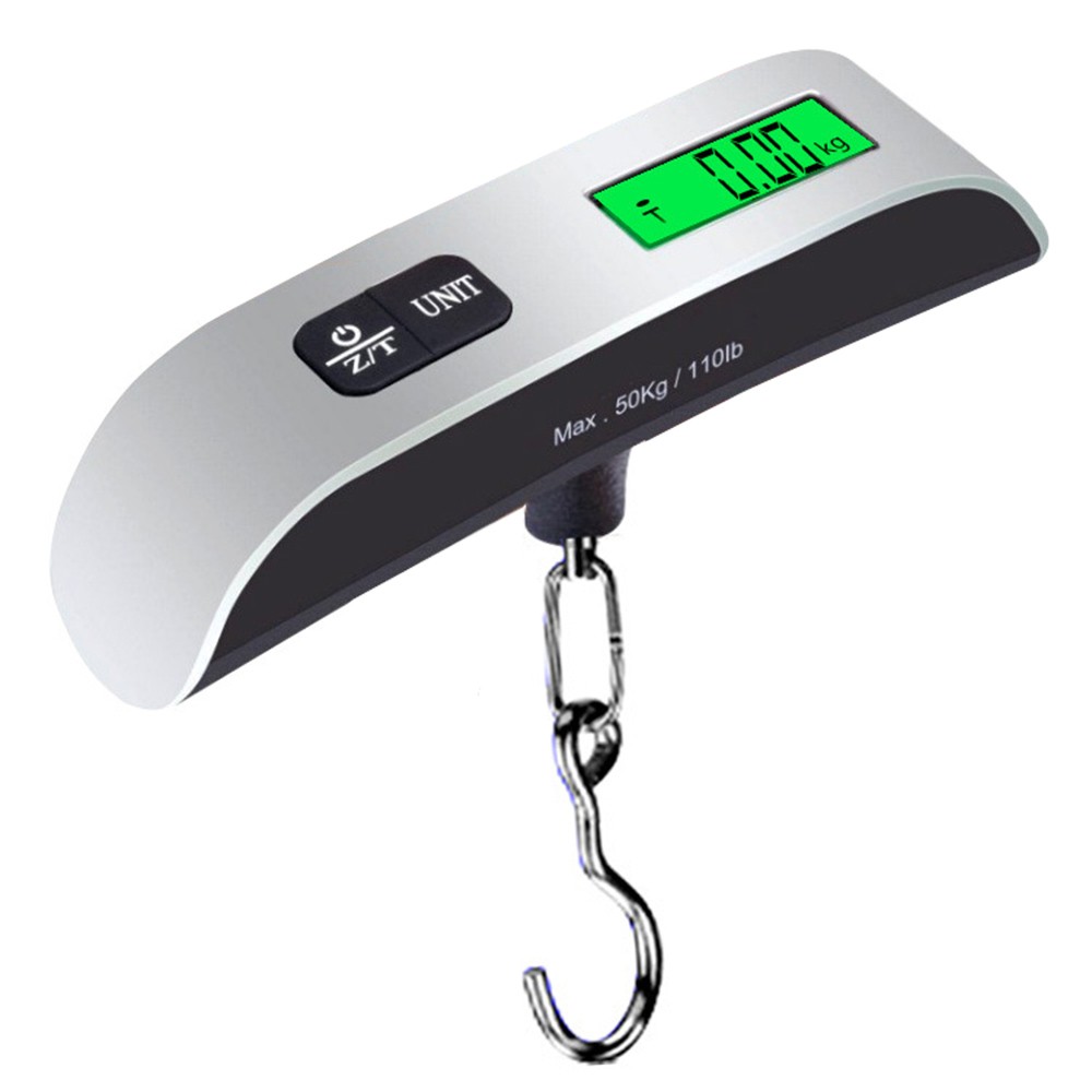 

50kg Luggage Scale Portable Handheld Scale Digital Hook Weight Scale (without Battery), Black
