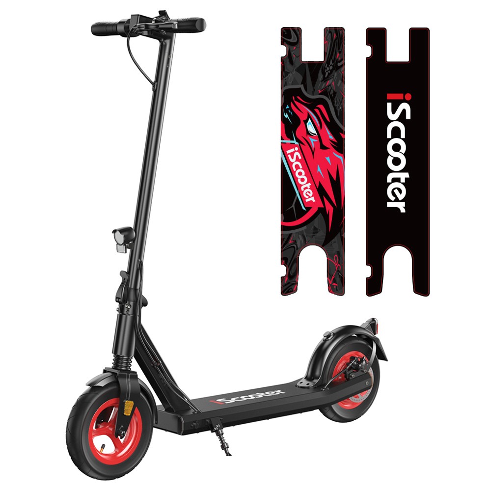 

iScooter i9S Electric Scooter 10 inch Pneumatic Tire 500W Motor 36V 10Ah Battery 25-30km Range, Black
