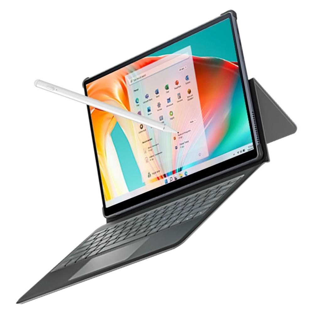 

DERE T11 2-in-1 Laptop 11 inch Touch Screen Tablet PC HD 2K IPS Intel Celeron N5100 16GB RAM 1TB SSD Windows 11 - Silver