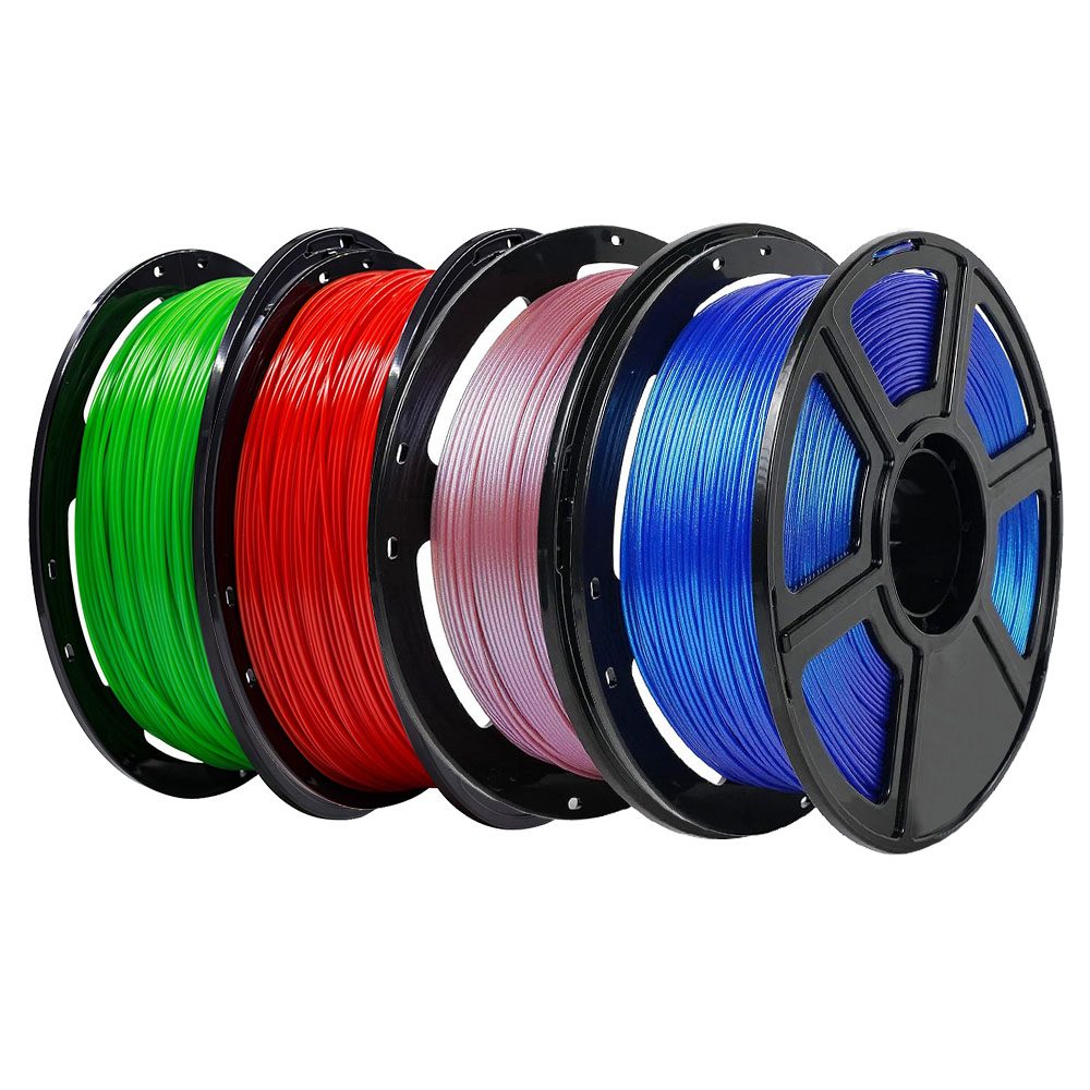 

2kg Flashforge PLA + 2kg Multicolor PLA Filament - (1kg Red + 1kg Green + 1kg Blue + 1kg Crystal Pink)