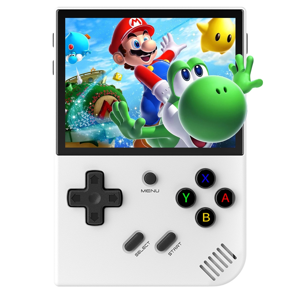 

ANBERNIC RG35XX Plus Game Console, 64GB TF Card with 5000+ Games, 3300mAh Battery, 8Hours of Playtime, 5G WiFi Bluetooth, Moonlight Streaming, Vibration Motor - White