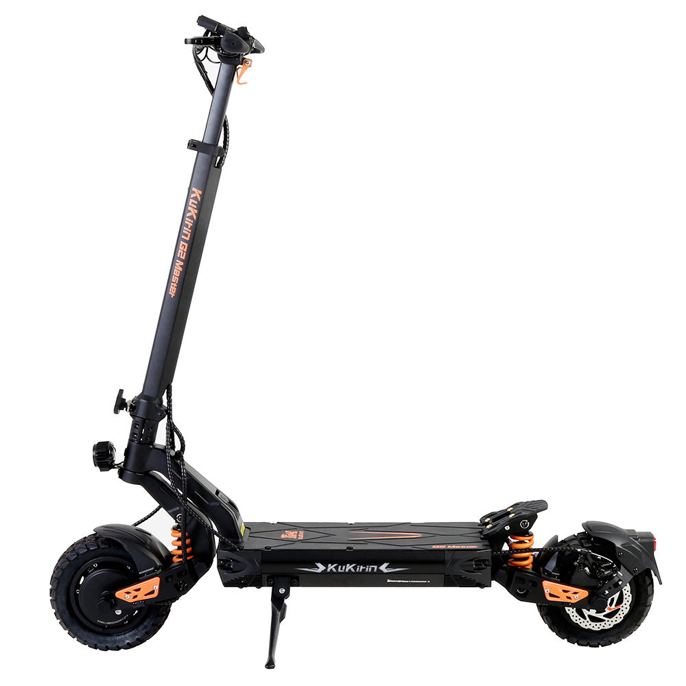 

KuKirin G2 Master Electric Scooter, 10" Off-road Pneumatic Tires 1000W*2 Dual Motor 52V 20.8Ah Battery 70km Max Range 60km/h Max Speed, Front & Rear Disc Brake + Hydraulic Shock Absorber, Black