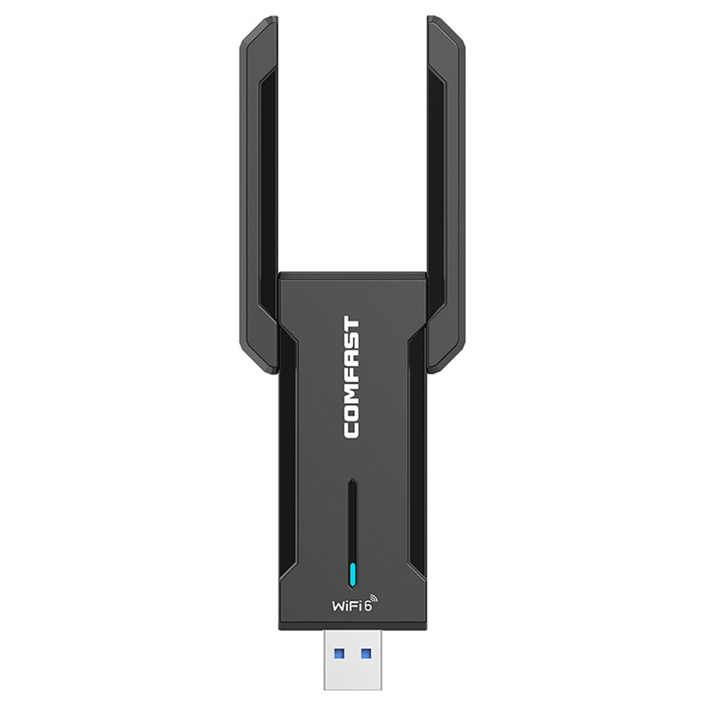 

COMFAST CF-972AX WiFi 6 Adapter Gaming Wireless Adapter, Triple Band 5374Mbps USB 3.0 Free Driver Plug and Play WiFi Dongle, Supports AP Mode