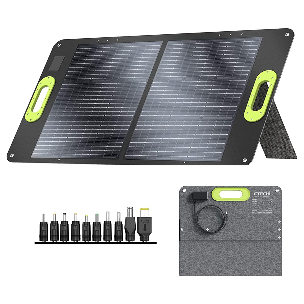 

CTECHi SP-100 100W Portable Foldable Solar Panel, 23% High Conversion Rate, IP67 Waterproof