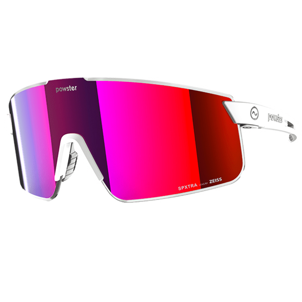 

Powster Phantom Cycling Glasses Zeiss SPXTRA Lenses - Pink, White Frame