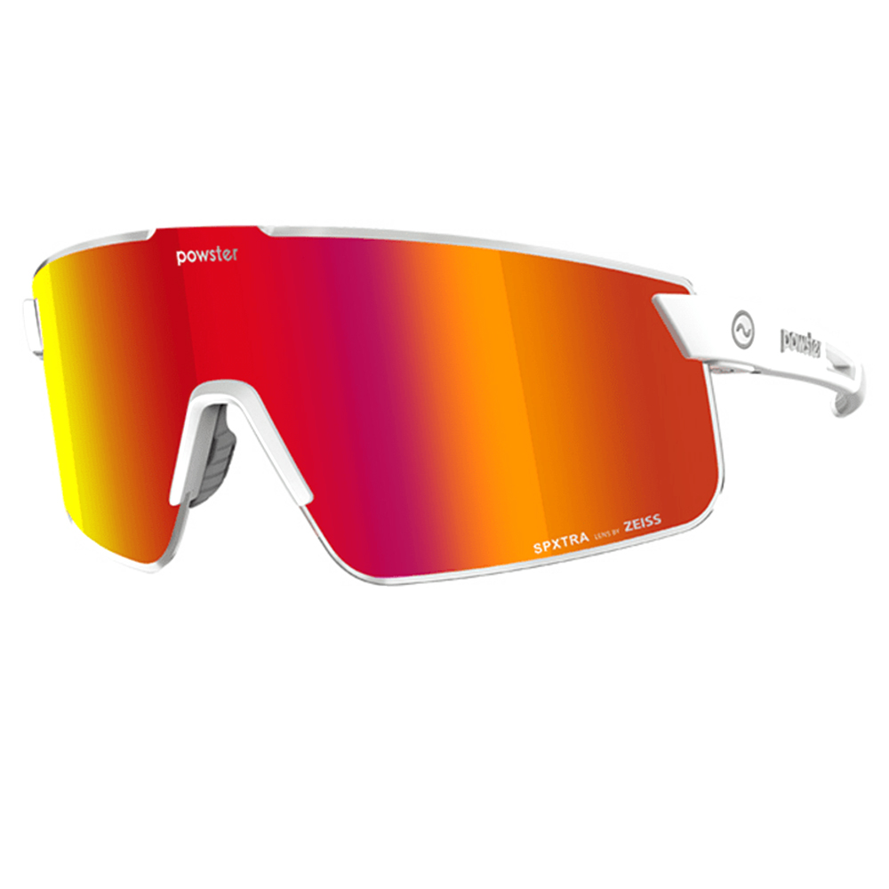 

Powster Phantom Cycling Glasses Zeiss SPXTRA Lenses - Red, White Frame