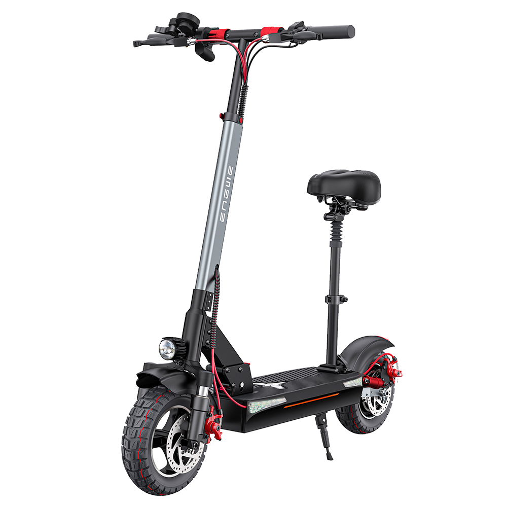 

ENGWE Y600 Electric Scooter, 600W Motor, 48V 18.2Ah Battery, 10*4-inch Fat Tires, 25km/h Max Speed, 70km Range, Mechanical Disc Brake, Detachable Seat, Black