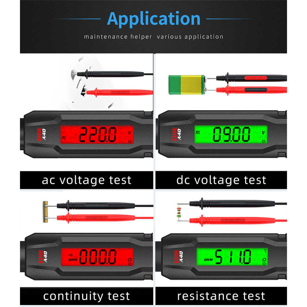 BSIDE A40 Intelligent Digital Multimeter No Batteries