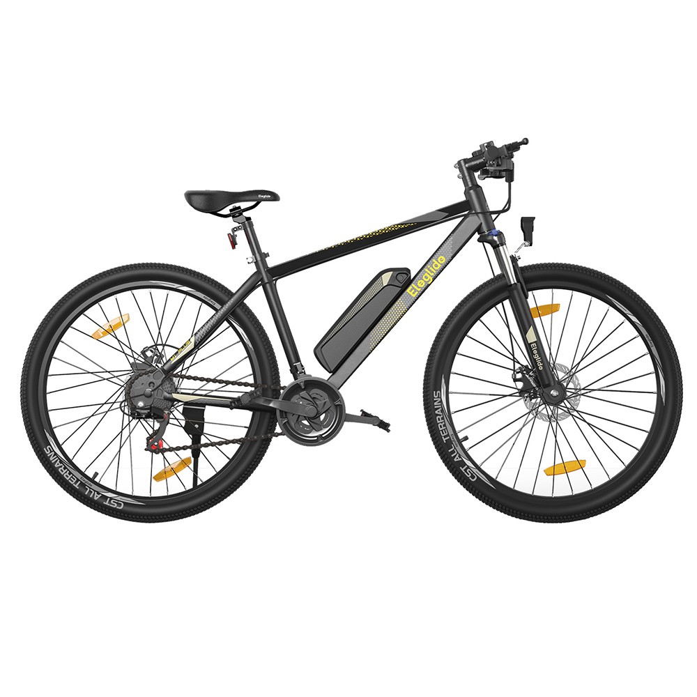 

Eleglide M1 Plus 29 inch Electric Bike 36V 12.5Ah Battery 250W Motor 25km/h Max Speed Shimano 21 Speed Gear 100KM Max Range Dual Disc Brakes Cozy Foam Saddle MTB Moped Bike Smart APP - Black