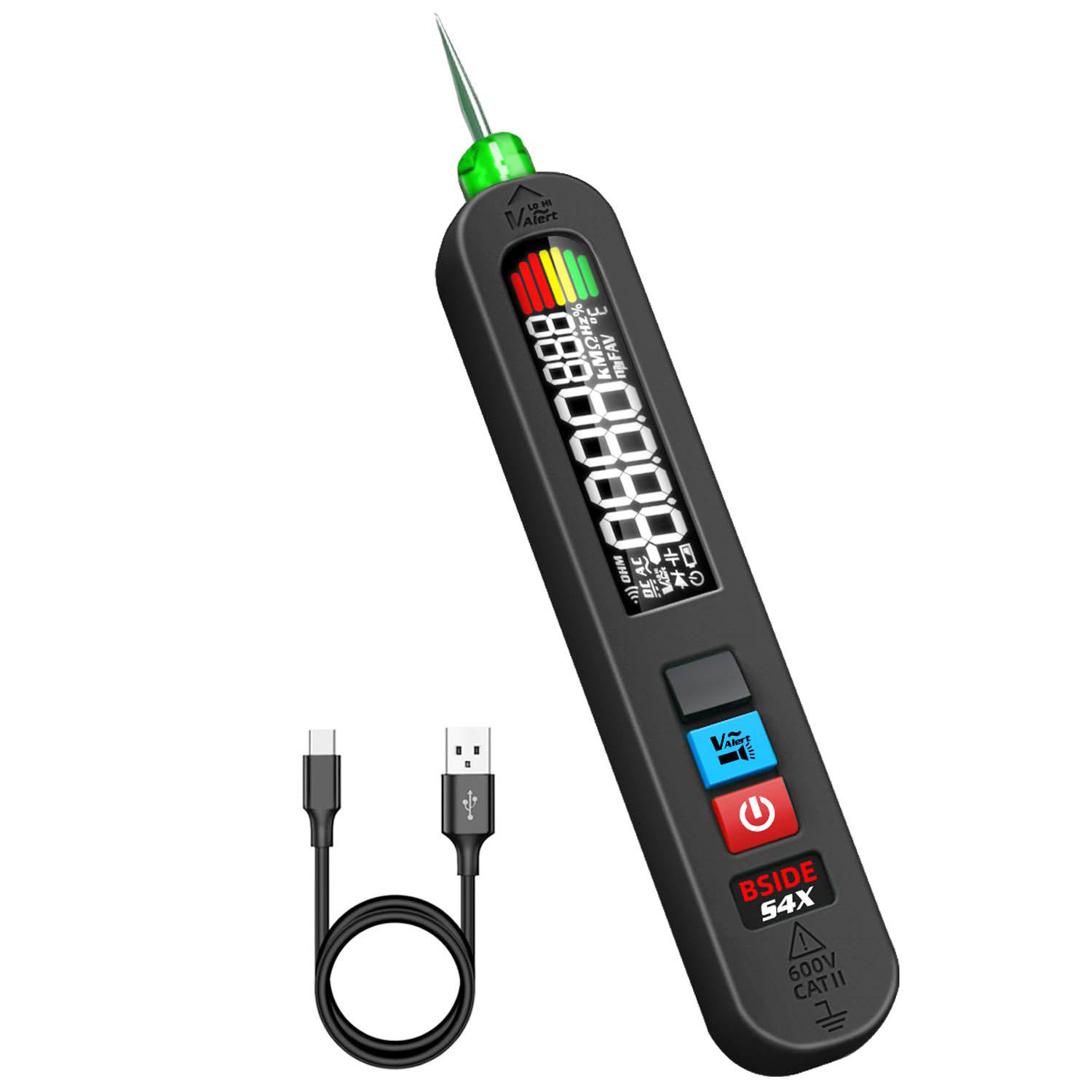 Bside S X V V Voltage Tester Pen Black