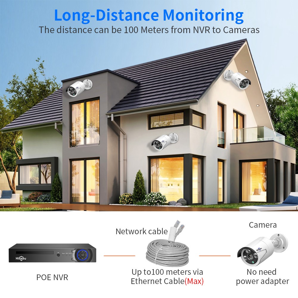 Hiseeu Mp H Ch Nvr Poe Security Camera System