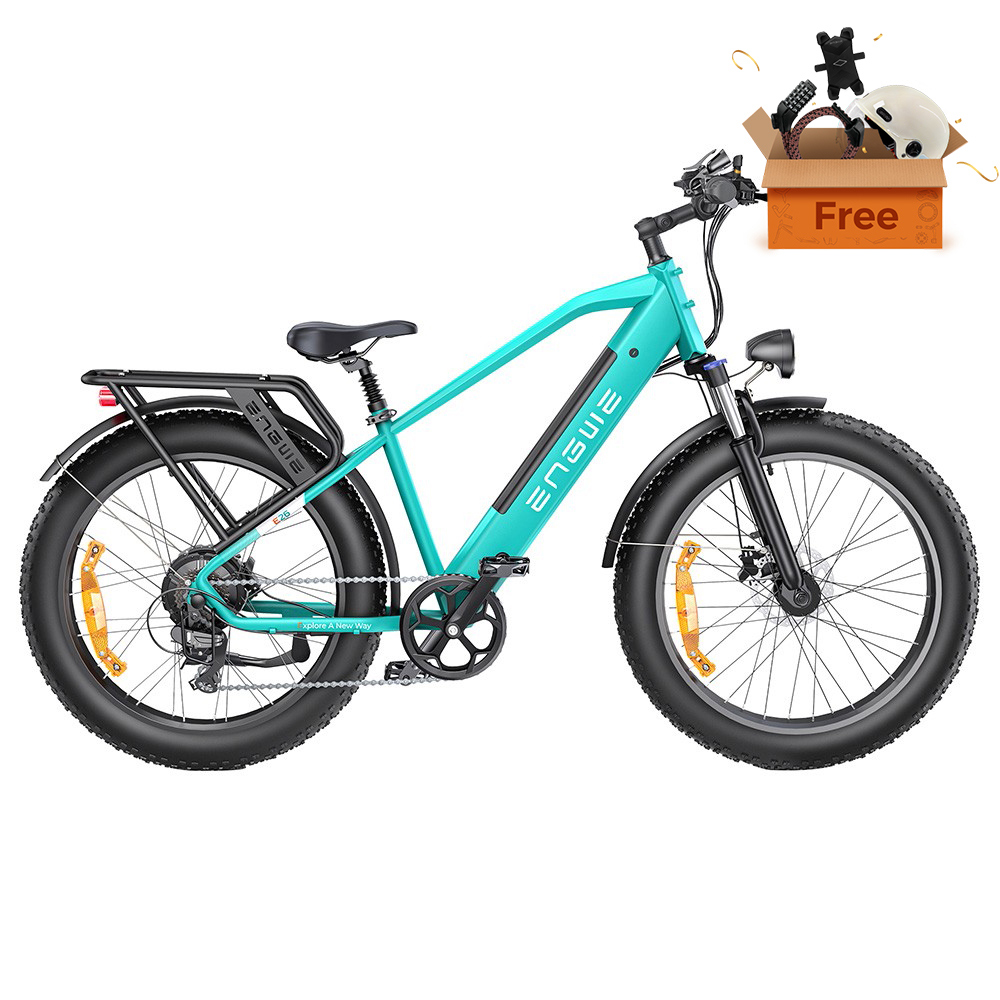 ENGWE E26 Step-over Electric Bike, 48V 16AH Battery 250W Motor Mountain Bike Shimano 7-Speed Gear 140km Max Range 25km/h Max Speed 26*4.0 inch Fat Tire 150kg Load Hydraulic Disc Brake - Gem Blue
ENGWE E26 Step-over Electric Bike, 48V 16AH Battery 250W Motor Mountain Bike Shimano 7-Speed Gear 140km Max Range 25km/h Max Speed 26*4.0 inch Fat Tire 150kg Load Hydraulic Disc Brake - Gem Blue