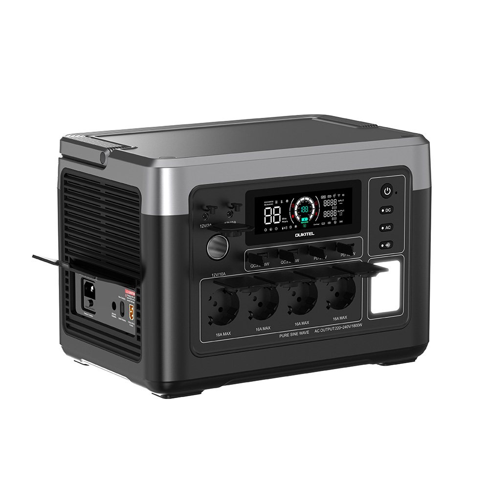 OUKITEL P1500 Plus Portable Power Station, 1800W 1536Wh Outdoor Generator, 4000 Cycles LiFePO4, APP Control
OUKITEL P1500 Plus Portable Power Station, 1800W 1536Wh Outdoor Generator, 4000 Cycles LiFePO4, APP Control