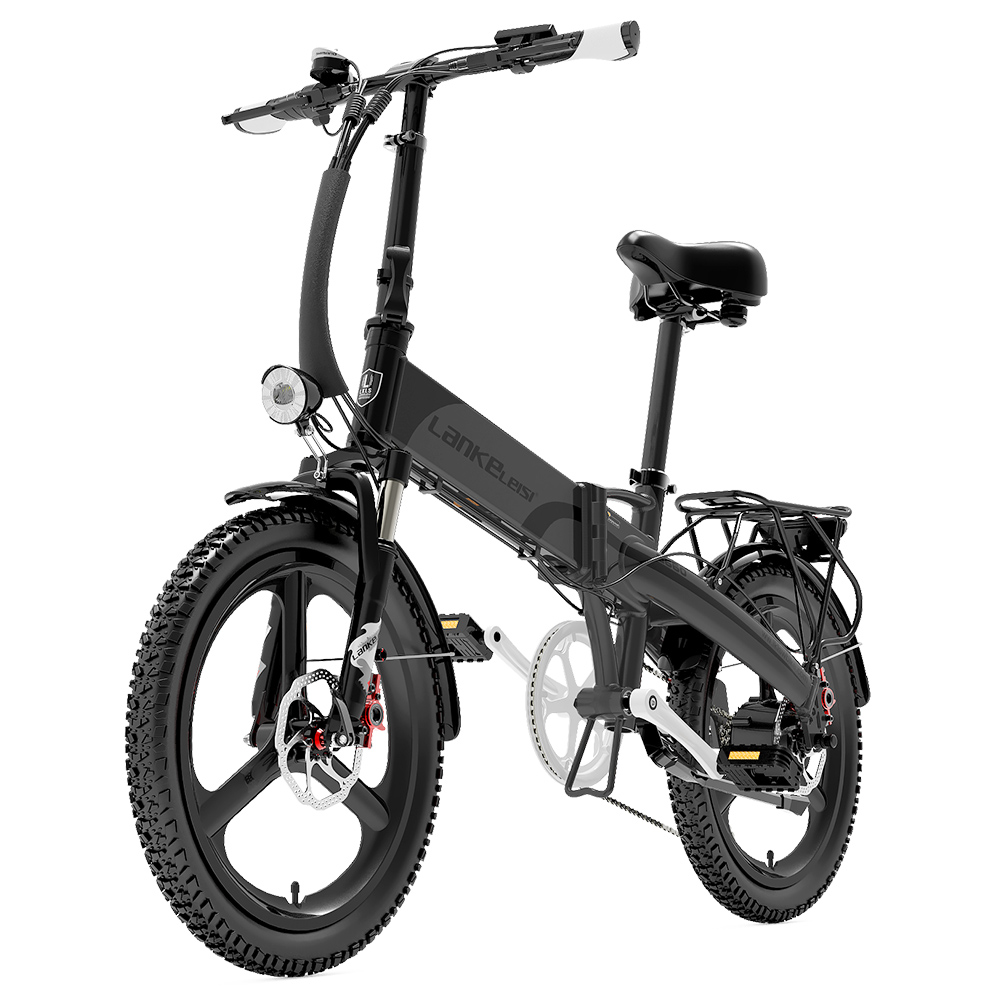 LANKELEISI G660 Electric Bike, 500W Motor, 48V 12.8Ah Battery, 20*1.95 inch Tires, 35km/h Max Speed, 110km Range, Hydraulic Disc Brakes, Oil Spring Shock Absorber Front Fork, Shimano 7-speed - Grey, Gray
LANKELEISI G660 Electric Bike, 500W Motor, 48V 12.8Ah Battery, 20*1.95 inch Tires, 35km/h Max Speed, 110km Range, Hydraulic Disc Brakes, Oil Spring Shock Absorber Front Fork, Shimano 7-speed - Grey, Gray