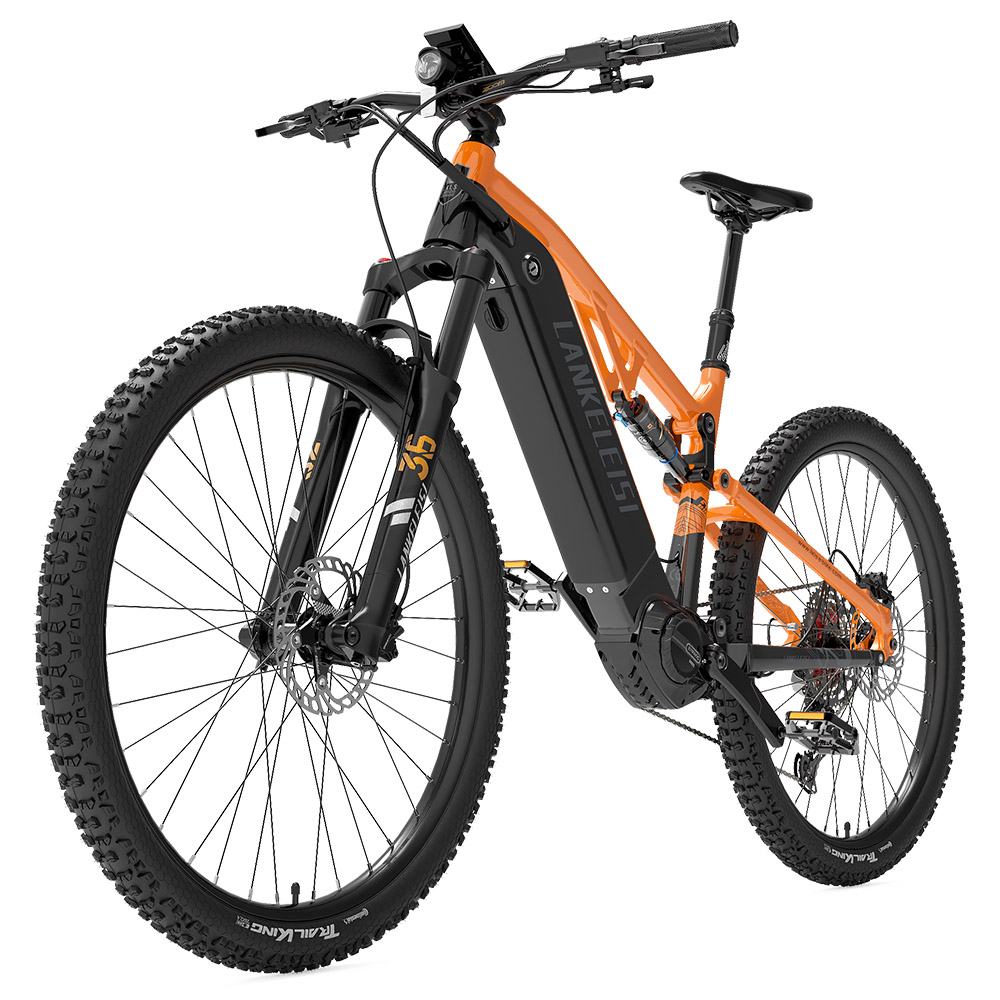 LANKELEISI GT800 Electric Bike, 500W Motor, 48V 20Ah Battery, 29 inch Tires, 40km/h Max Speed, 150km Range, Hydraulic Disc Brake, Pneumatic Shock Absorber Front Fork, Shimano 12-speed - Orange
LANKELEISI GT800 Electric Bike, 500W Motor, 48V 20Ah Battery, 29 inch Tires, 40km/h Max Speed, 150km Range, Hydraulic Disc Brake, Pneumatic Shock Absorber Front Fork, Shimano 12-speed - Orange