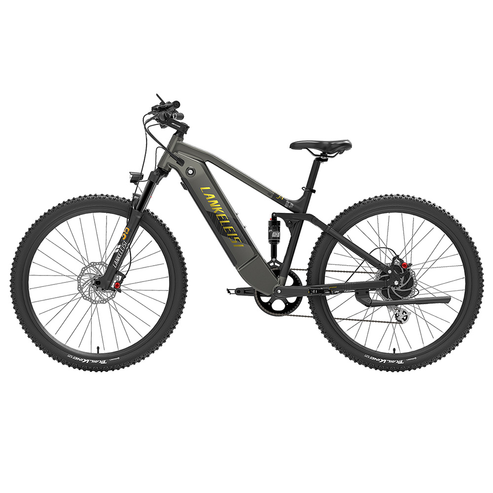 LANKELEISI RX600PRO Electric Bike, 250W Motor, 48V 20Ah Battery, 29 inch Tires, 25km/h Max Speed, 150km Range, Hydraulic Disc Brake, Oil Spring Shock Absorber, Shimano 8-speed - Black Yellow
LANKELEISI RX600PRO Electric Bike, 250W Motor, 48V 20Ah Battery, 29 inch Tires, 25km/h Max Speed, 150km Range, Hydraulic Disc Brake, Oil Spring Shock Absorber, Shimano 8-speed - Black Yellow