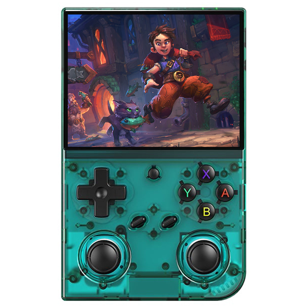 ANBERNIC RG35XX Pro Game Console, 64GB TF Card with 4000+ Games, 3.5 inch IPS Screen, 30+ Emulators, Multimedia App, 7 Hours of Playtime, Dual Joysticks - Transparent Teal
ANBERNIC RG35XX Pro Game Console, 64GB TF Card with 4000+ Games, 3.5 inch IPS Screen, 30+ Emulators, Multimedia App, 7 Hours of Playtime, Dual Joysticks - Transparent Teal