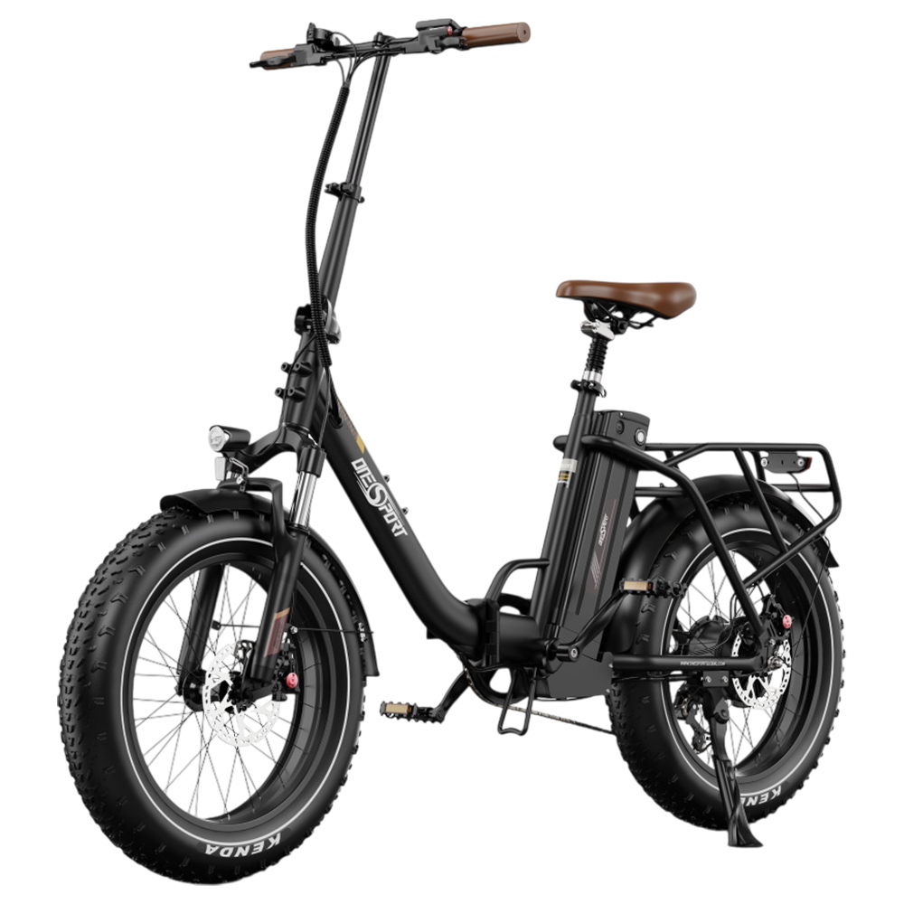ONESPORT OT16 Max Electric Bike, 500W Motor, 48V 18Ah Battery, 20*4.0 inch Tires, 25km/h Max Speed, 120km Range, Hydraulic Disc Brakes, Front Suspension Fork, Shimano 7-speed - Black Brown
ONESPORT OT16 Max Electric Bike, 500W Motor, 48V 18Ah Battery, 20*4.0 inch Tires, 25km/h Max Speed, 120km Range, Hydraulic Disc Brakes, Front Suspension Fork, Shimano 7-speed - Black Brown