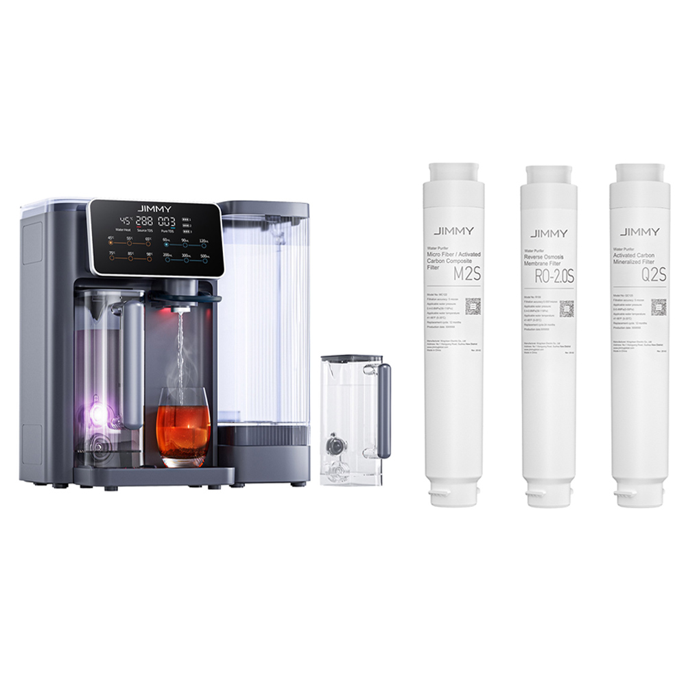 JIMMY R9 Countertop Reverse Osmosis Water Purifier Combo Bundles (Q2S Filter+RO-2.0S Filter+M2S Filter)
JIMMY R9 Countertop Reverse Osmosis Water Purifier Combo Bundles (Q2S Filter+RO-2.0S Filter+M2S Filter)