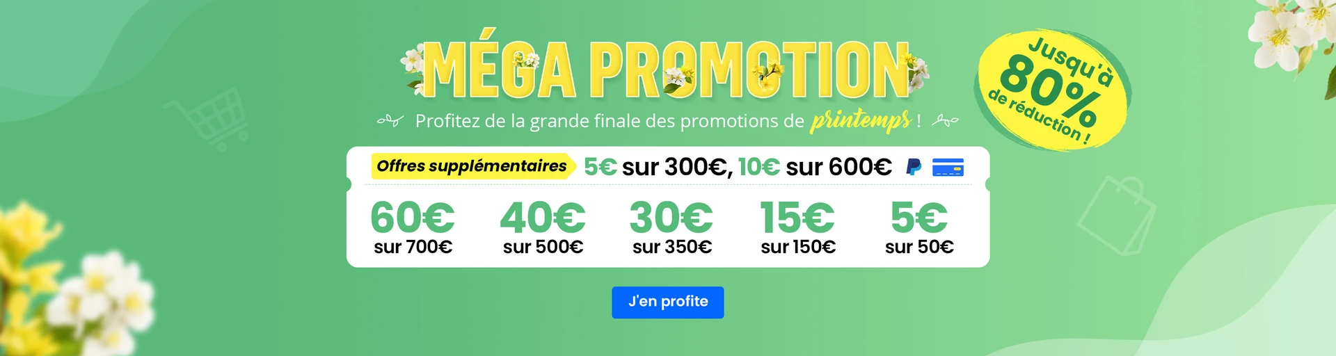 Méga promotions de mars 2026