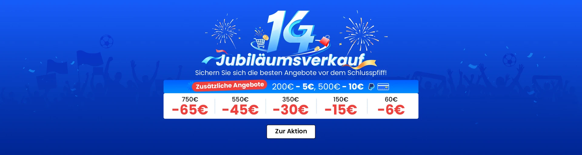 14. Jubiläum – Schlussverkauf