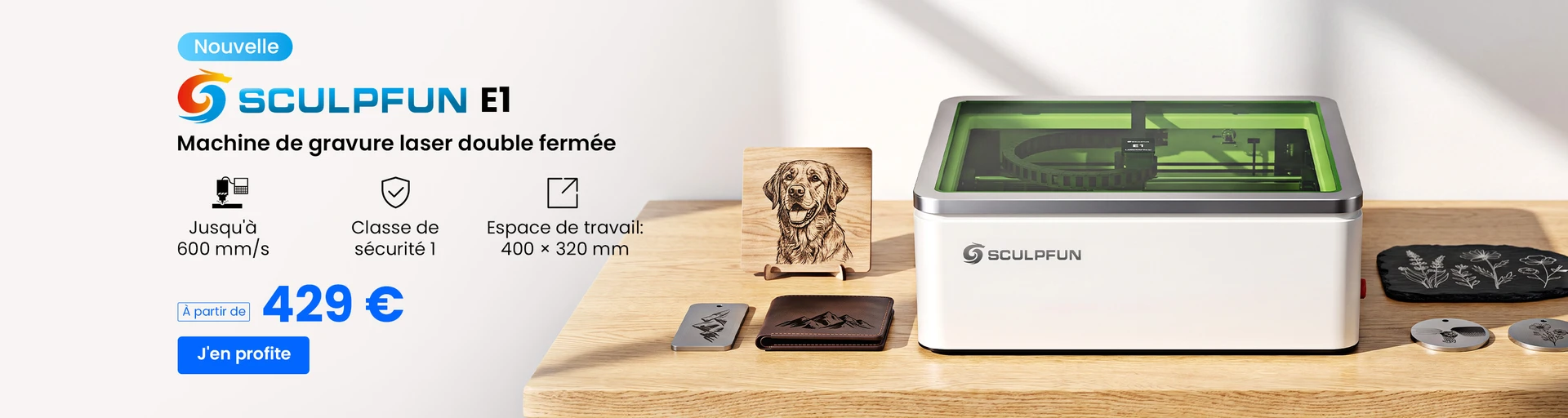 SCULPFUN E1 Graveur Laser