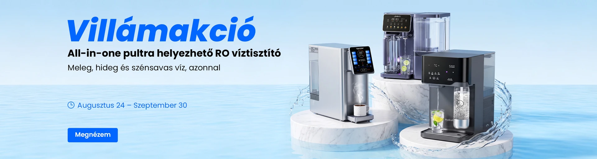 RO víztisztító akció