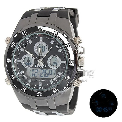 Digital Clock Spotalen Watch Price Hpolw 607 LED Rubber Strap