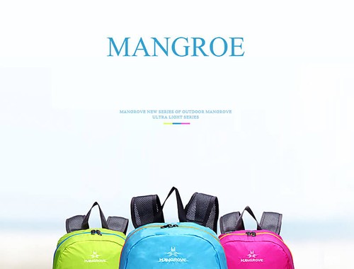 Mangrove 15L Ultra Light Foldable Water Resistant Travel Backpack Outdoor Bag - Green