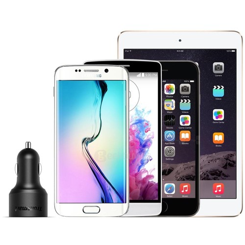 Tronsmart Quick Charge 3.0 36W 2 Ports Type A USB Car Charger for Quick Charge 3.0 and 2.0 Compatible Device