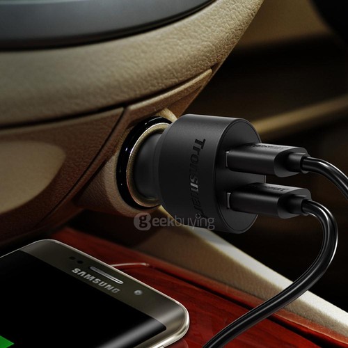 Tronsmart Quick Charge 3.0 36W 2 Ports Type A USB Car Charger for Quick Charge 3.0 and 2.0 Compatible Device