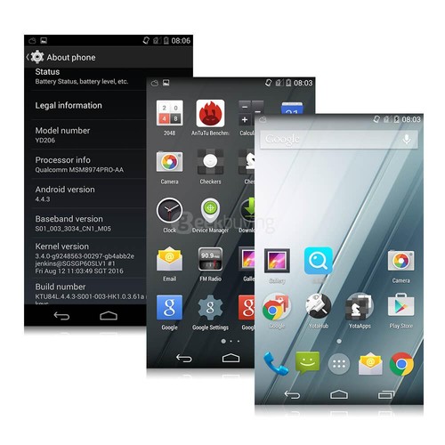 【タリル】Yotaphone2 YD206 YotaPhone 2 YD206 2GB 32GB Dual Screen Smartphone - Black