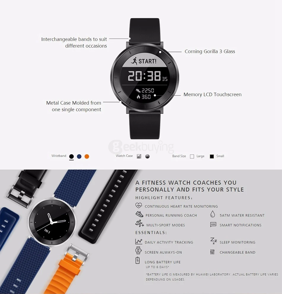 Heart Rate Reloj Huawei Smart Fit Huawei Honor S1 Reloj