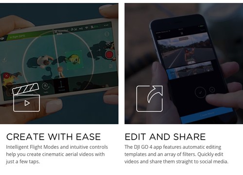 DJI Spark Mini Selfie Drone RC Quadcopter Sky Blue