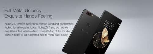 ZTE Nubia Z17 5.5 Inch 6GB 64GB Smartphone - Black