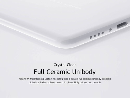 Xiaomi Mi Mix 2 5.99 Inch 4G LTE Smartphone 8GB 128GB 12.0MP Cam Snapdragon 835 Octa Core Android 7.1 NFC VoLTE Ceramic Unibody - Black