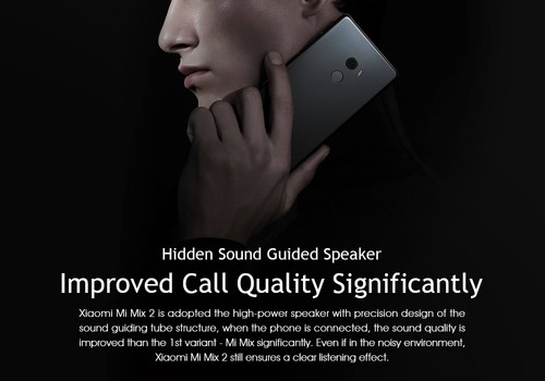 Xiaomi Mi Mix 2 5.99 Inch 4G LTE Smartphone 8GB 128GB 12.0MP Cam Snapdragon 835 Octa Core Android 7.1 NFC VoLTE Ceramic Unibody - Black