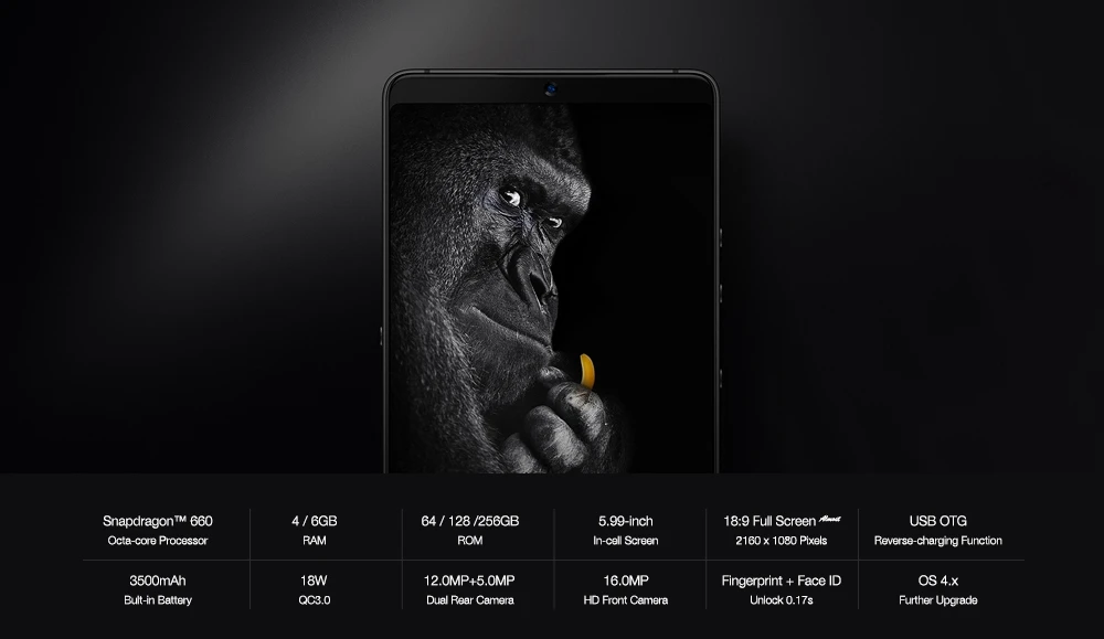 [最終値下]Smartisan nut pro2(U3pro)黒 新品未使用!! Smartisan Nut Pro 2 5.99 นิ้ว 6GB 128GB มาร์ทโฟนสีดำ