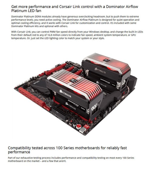 PCパーツ CORSAIR - Dominator Platinum Airflow Dominator Airflow Platinum RGB Fan